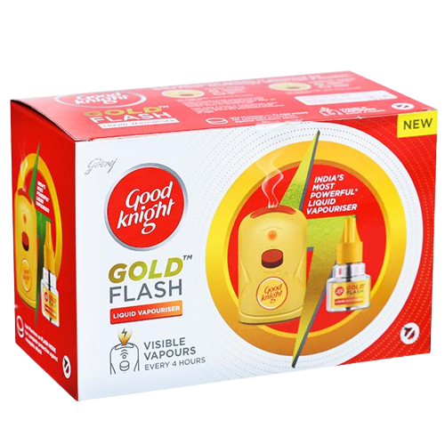 GOOD KNIGHT GOLD FLASH MACHINE + REFILL 45ML PACK