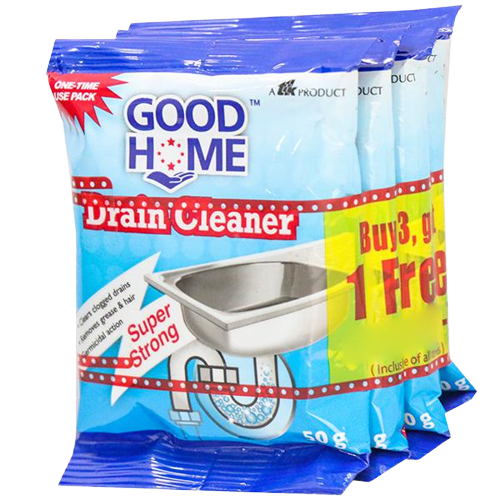 GOOD HOME DRAIN CLEANER BUY 3*50G GET 50G PACK