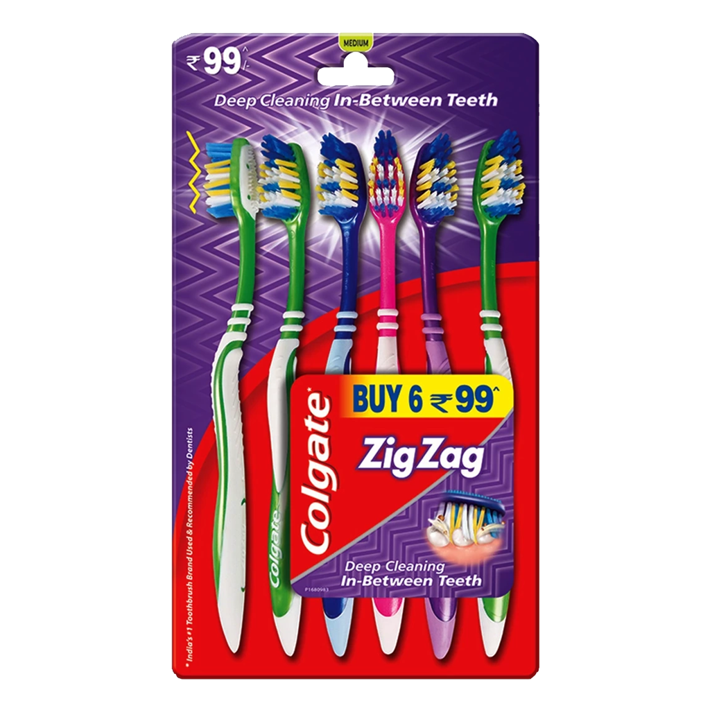 COLGATE ZIG ZAG DEEP CLANING TB 6S PACK