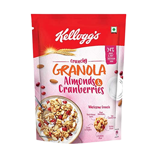 KELLOGGS GRANOLA ALMONDS & CRANBERRIES