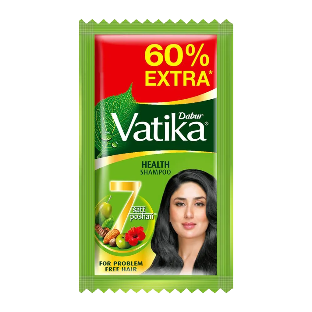 DABUR VATIKA SMOOTH & SILKY SHAMPOO 16S*5ML PACK