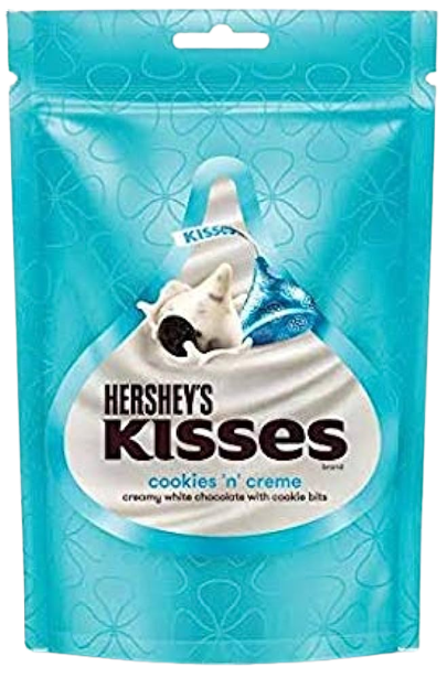 HERSHEY'S KISSES COOKIES N CREME CHOCOLATE
