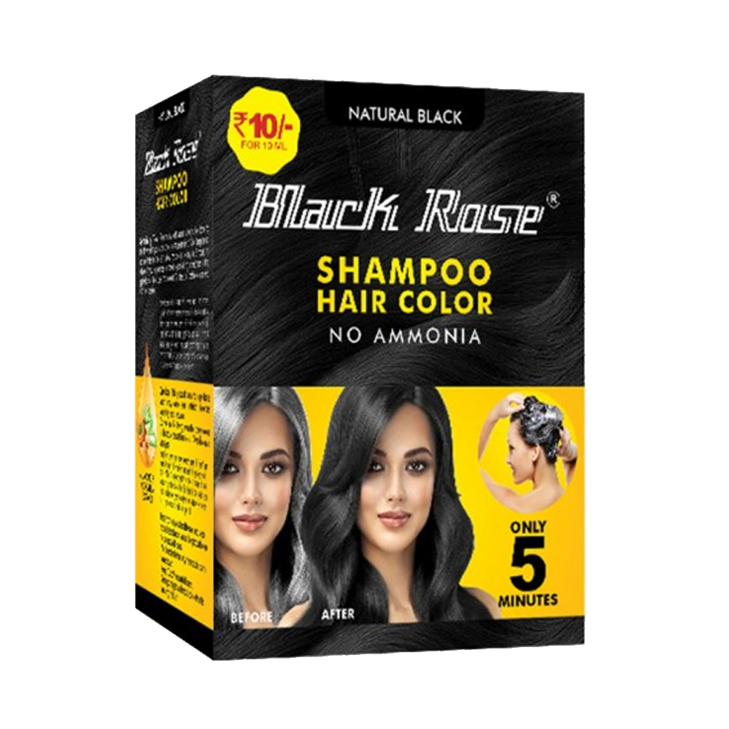 BLACK ROSE SHAMPOO BLACK HAIR COLOR