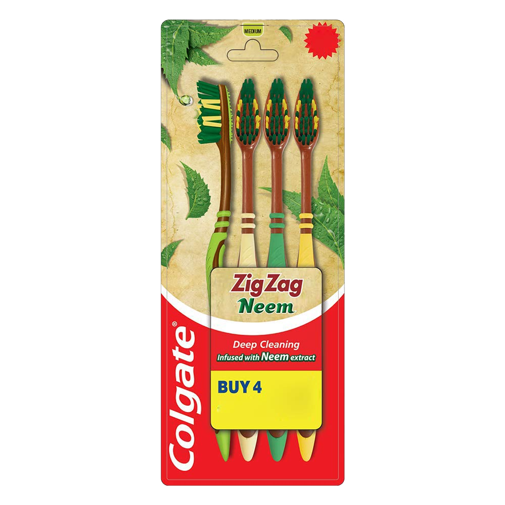 COLGATE ZIG ZAG NEEM TB 4PC PACK
