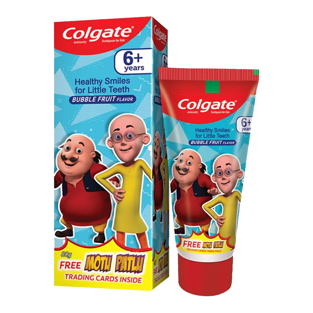 COLGATE KIDS 6+ YEARS BUBBLE FRUIT MOTHU PATLU
