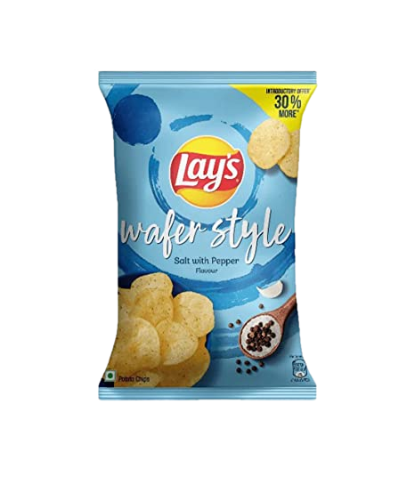 LAYS WAFER STYLE SALT WITH PEPPER