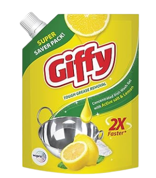 GIFFY DISHWASH GEL- LEMON