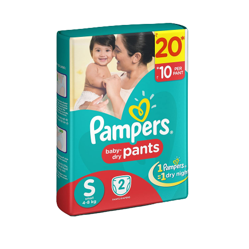 PAMPERS BABY DRY PANTS- SMALL
