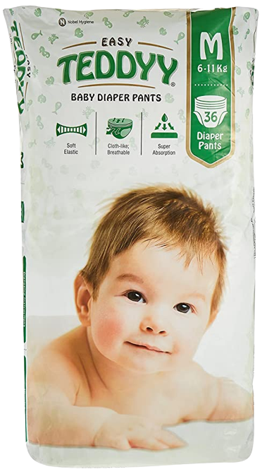 TEDDY BABY DRY PANTS MEDIUM