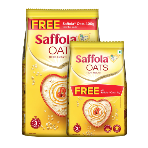 SAFFOLA OATS 1KG+400G FREE PACK