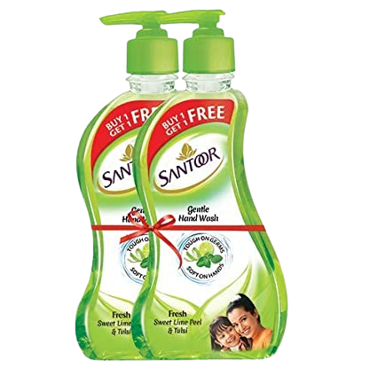 SANTOOR FRESH SWEET LIME PEEL & TULSI HANDWASH