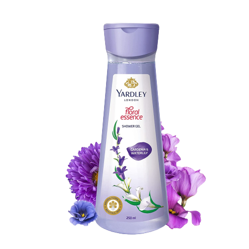 YARDLEY FLORAL ESSENCE SHOWER GEL-GARDENIA & WATERLILY
