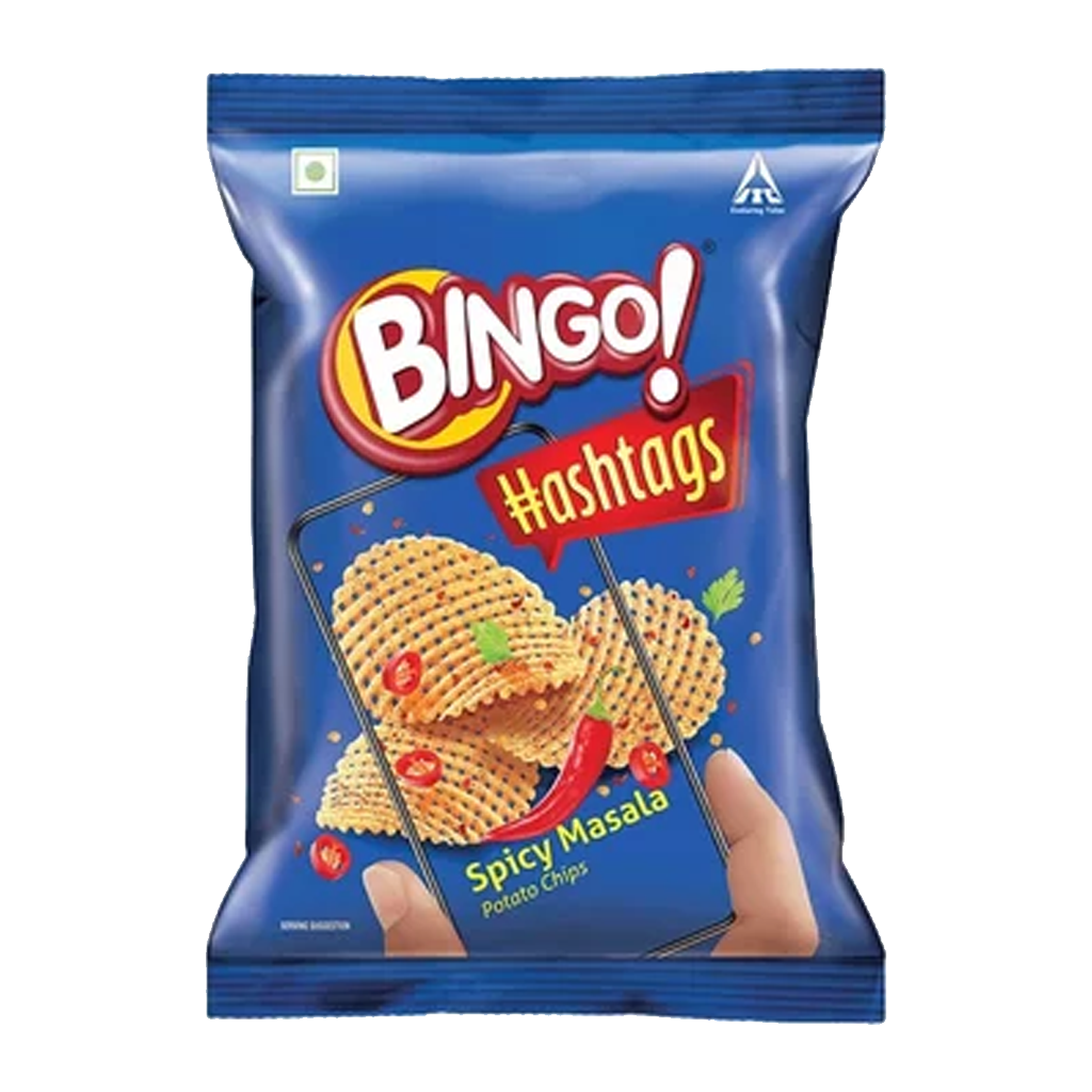 BINGO HASHTAGS SPICY MASALA POTATO CHIPS